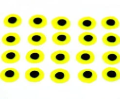 Funky Chartreuse Tape Eyes - Funky Fly Tying