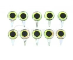 Funky Chartreuse/Mirage Tab Eyes 3D - Funky Fly Tying