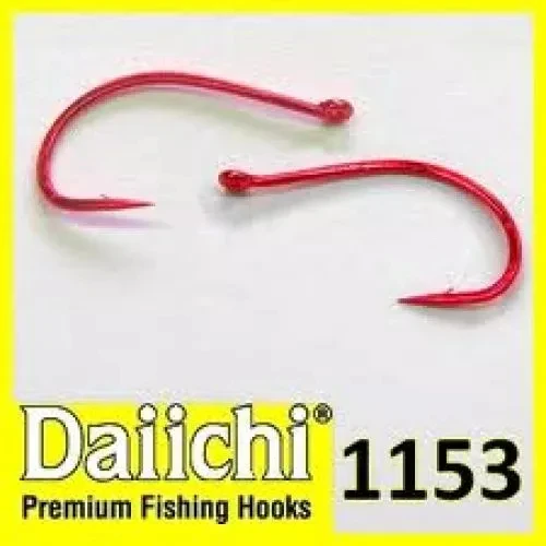 Daiichi 1153 Red Heavy Wide Gape Up Eye Hook - Funky Fly Tying 4 Daiichi 1153 Red Heavy Wide Gape Up Eye Hook - Funky Fly Tying - Image 2