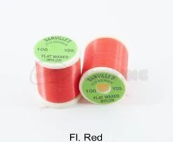 Danvilles Flat Waxed Nylon 210 Denier - Funky Fly Tying -Fishing Accessories Store Danvilles Flat Waxed Nylon 210 Denier Fl Red 1