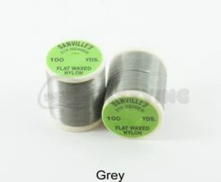 Danvilles Flat Waxed Nylon 210 Denier - Funky Fly Tying -Fishing Accessories Store Danvilles Flat Waxed Nylon 210 Denier Grey 1