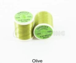 Danvilles Flat Waxed Nylon 210 Denier - Funky Fly Tying -Fishing Accessories Store Danvilles Flat Waxed Nylon 210 Denier Olive 1