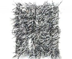 Funky 10mm Black And Dyed Holographic - Funky Fly Tying -Fishing Accessories Store Funky 10mm Black and Dyed Holographic Silver