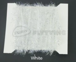 Funky 15mm 3D Fritz UV And Silver - Funky Fly Tying -Fishing Accessories Store Funky 15mm 3D Fritz Uv and Silver White