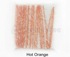 Funky 3D Micro Straggle UV & Gold Fritz - Funky Fly Tying -Fishing Accessories Store Funky 3D Micro Straggle Uv Gold Fritz Hot Orange