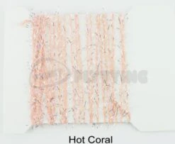 Funky 3D Micro Straggle UV & Silver Fritz - Funky Fly Tying -Fishing Accessories Store Funky 3D Micro Straggle Uv Silver Fritz Hot Coral