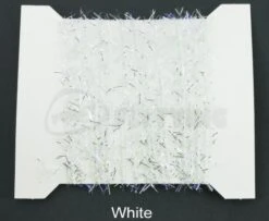 Funky 3D Micro Straggle UV & Silver Fritz - Funky Fly Tying -Fishing Accessories Store Funky 3D Micro Straggle Uv Silver Fritz White