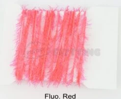 Funky 5mm Crystal Hackle Fritz - Funky Fly Tying -Fishing Accessories Store Funky 5mm Crystal Hackle Fritz Fluo Red 1