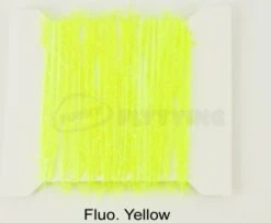 Funky 5mm Crystal Hackle Fritz - Funky Fly Tying -Fishing Accessories Store Funky 5mm Crystal Hackle Fritz Fluo Yellow