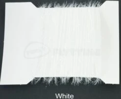 Funky 5mm Crystal Hackle Fritz - Funky Fly Tying -Fishing Accessories Store Funky 5mm Crystal Hackle Fritz White