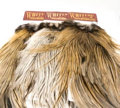 Whiting Coq De Leon Silver Rooster Saddle - Funky Fly Tying