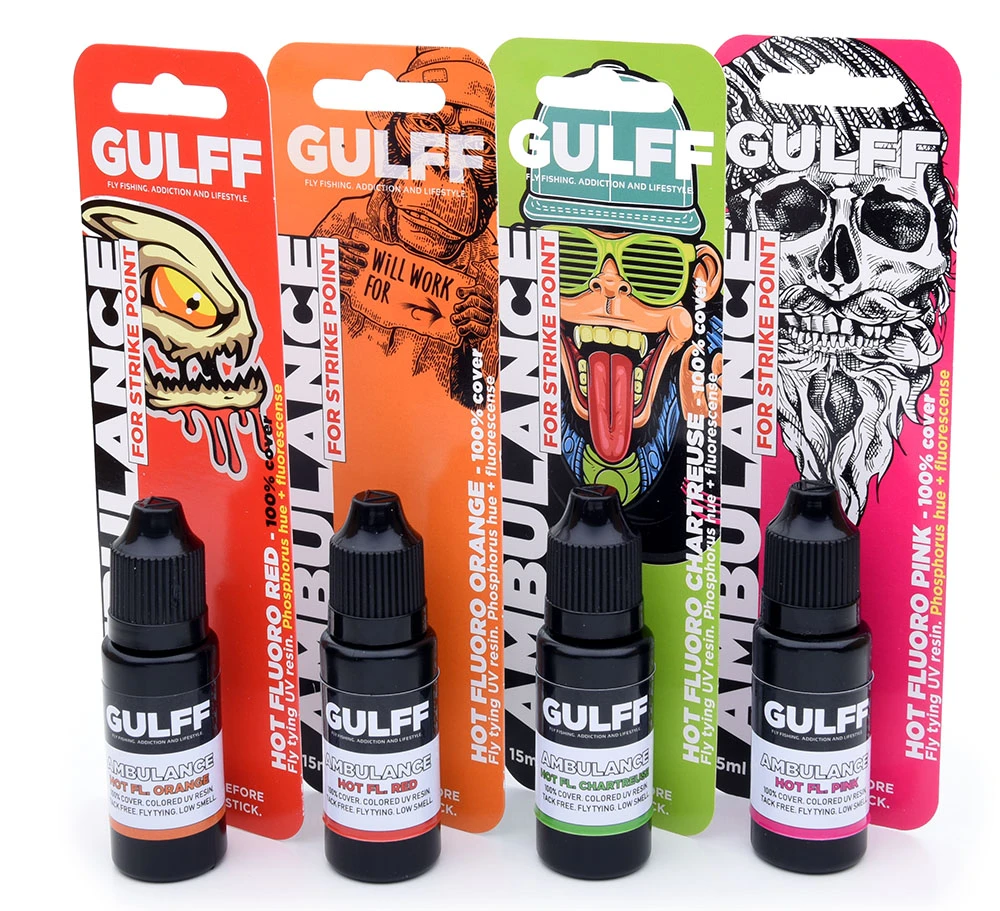 Gulff Ambulance Colours UV Resin - Funky Fly Tying 3 Gulff Ambulance Colours UV Resin - Funky Fly Tying