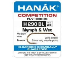 Hanak 290BL Nymph & Wet Hook Long Shank - Funky Fly Tying -Fishing Accessories Store Hanak 290BL Nymph Wet Hook Long Shank 1