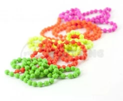 Hareline Fluoro Chain Bead Eyes - Funky Fly Tying
