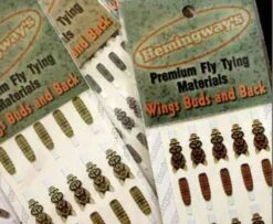 Hemingway's Mayfly Wing Buds & Back - Funky Fly Tying 5 Hemingway's Mayfly Wing Buds & Back - Funky Fly Tying -Fishing Accessories Store Hemingways Mayfly Wing Buds Back 1