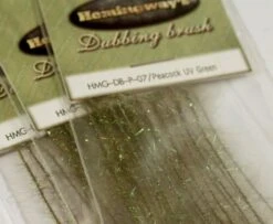Hemingway's Peacock Dubbing Brushes - Funky Fly Tying -Fishing Accessories Store Hemingways Peacock Dubbing Brushes UV Green 1