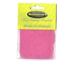 Hemingway's Star Lite Dubbing - Funky Fly Tying -Fishing Accessories Store Hemingways Star Lite Dubbing Pink