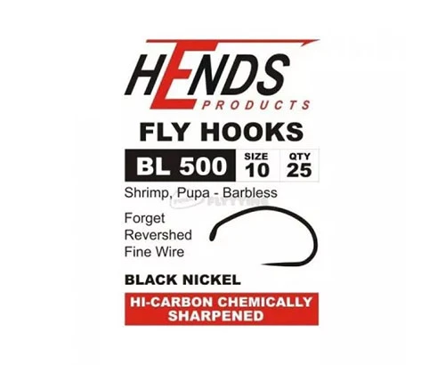 Hends BL 500 Barbless Shrimp/Buzzer Hook - Funky Fly Tying 4 Hends BL 500 Barbless Shrimp/Buzzer Hook - Funky Fly Tying - Image 2