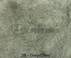 Hends Hare Plus Dubbing Packets - Funky Fly Tying -Fishing Accessories Store Hends Hare Plus Dubbing Packets Grey Olive 2