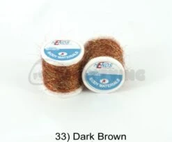Hends Ice Dub Thread - Funky Fly Tying -Fishing Accessories Store Hends Ice Dub Thread Dark Brown