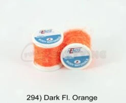Hends Ice Dub Thread - Funky Fly Tying -Fishing Accessories Store Hends Ice Dub Thread Dark Fl Orange