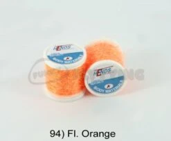 Hends Ice Dub Thread - Funky Fly Tying -Fishing Accessories Store Hends Ice Dub Thread Fl Orange 1