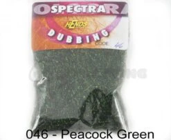 Hends Spectra Dubbing Packets - Funky Fly Tying -Fishing Accessories Store Hends Spectra Dubbing Packets Peacock Green
