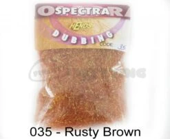 Hends Spectra Dubbing Packets - Funky Fly Tying -Fishing Accessories Store Hends Spectra Dubbing Packets Rusty Brown 1