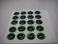 Funky Holographic Green 3D Eyes - Funky Fly Tying