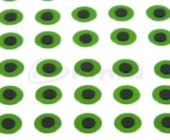 Funky Holographic Green Tape Eyes Pack 30 - Funky Fly Tying
