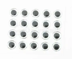 Funky Holographic Silver 3D Eyes - Funky Fly Tying