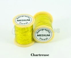 Funky Holographic Tinsel - Funky Fly Tying -Fishing Accessories Store Holographic Tinsel Chartreuse 1