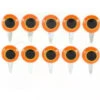 Funky Hot Orange/Yellow Tab Eyes - Funky Fly Tying -Fishing Accessories Store Hot Orange Yellow Tab Eyes