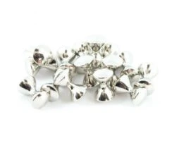 Funky Metallic Dazzle Dumbells - Funky Fly Tying -Fishing Accessories Store Metallic Dazzle Dumbells Silver 1