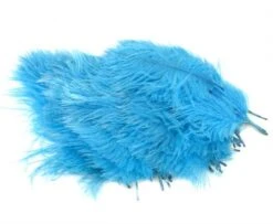 Nature's Spirit Ostrich Belly Spey Plumes - Funky Fly Tying -Fishing Accessories Store Natures Spirit Ostrich Belly Spey Plumes Bluo Blue 1