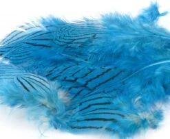 Nature's Spirit Silver Pheasant Body Feathers (Discontinued) - Funky Fly Tying -Fishing Accessories Store Natures Spirit Silver Pheasant Body Feathers Discontinued Fluo Blue