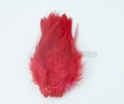 Nature's Spirit Strung Saddle Hackle - Funky Fly Tying -Fishing Accessories Store Natures Spirit Strung Saddle Hackle Fluo Cherry Red