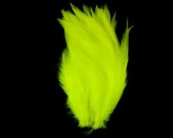 Nature's Spirit Strung Saddle Hackle - Funky Fly Tying -Fishing Accessories Store Natures Spirit Strung Saddle Hackle Fluo Yellow