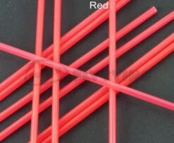 Tubeworx Outer Plastic Tubes 3mm - Funky Fly Tying -Fishing Accessories Store Outer Plastic Tubes 3mm Fluoro Colours Red