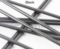 Tubeworx Outer Plastic Tubes 3mm - Funky Fly Tying -Fishing Accessories Store Outer Plastic Tubes 3mm Solid Colours Black