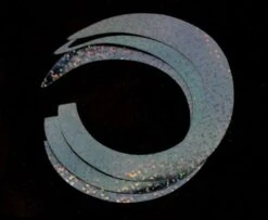 Pacchiarini's Jumbo Wiggle Tails - Funky Fly Tying -Fishing Accessories Store Pacchiarinis Jumbo Wiggle Tails Slim Holo Black