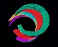 Pacchiarini's Wiggle Tails - Funky Fly Tying 14 Pacchiarini's Wiggle Tails - Funky Fly Tying -Fishing Accessories Store Pacchiarinis Wiggle Tails Green Red Rainbow