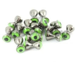 Funky Real Eyes Plus - Funky Fly Tying -Fishing Accessories Store Real Eyes Plus Black Chartreuse 1