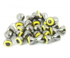 Funky Real Eyes Plus - Funky Fly Tying -Fishing Accessories Store Real Eyes Plus Black Yellow 1