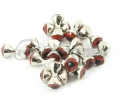Funky Real Eyes Plus - Funky Fly Tying -Fishing Accessories Store Real Eyes Plus Silver Red