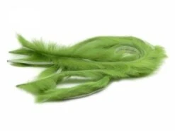 FoxyTails Rabbit Zonker Strips - Funky Fly Tying -Fishing Accessories Store S RabbitZonkers MossGreen