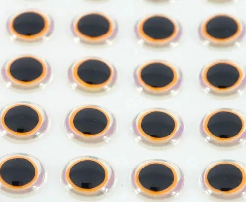 Funky Shimmer Eyes Hot Orange - Funky Fly Tying 4 Funky Shimmer Eyes Hot Orange - Funky Fly Tying - Image 2