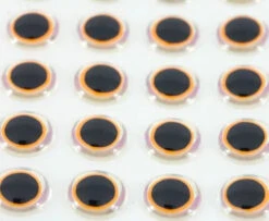 Funky Shimmer Eyes Hot Orange - Funky Fly Tying