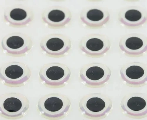 Funky Shimmer Eyes White - Funky Fly Tying 4 Funky Shimmer Eyes White - Funky Fly Tying - Image 2