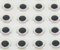 Funky Shimmer Eyes White - Funky Fly Tying